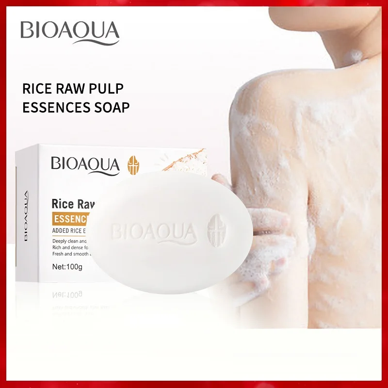 

RICE SOAP BIOAOUA CLEANSING BATH DEEP CLEANSING HANDMADE ESSENTIAL OIL SOAP