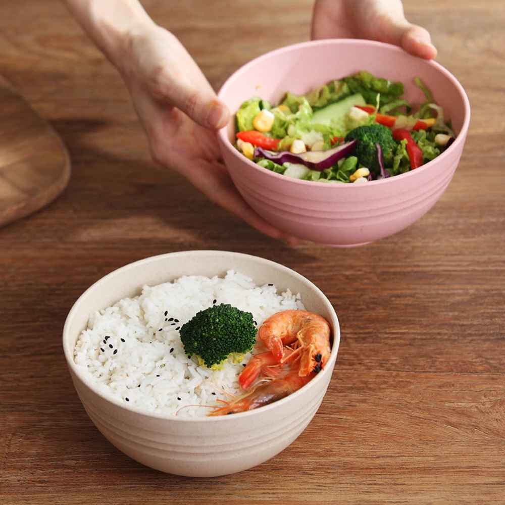 Чаша из пшеничной соломы с защитой от падения обеденная чаша бамбукового волокна