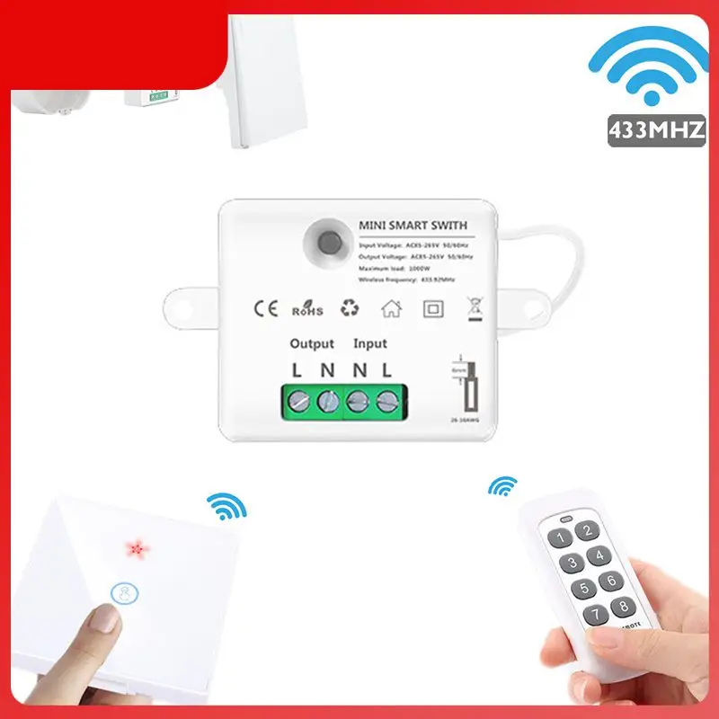 

Switch Controller One Control Many Flame Retardant Controller Module Easy To Install 85-265v 50-60hz 433mhz Controller