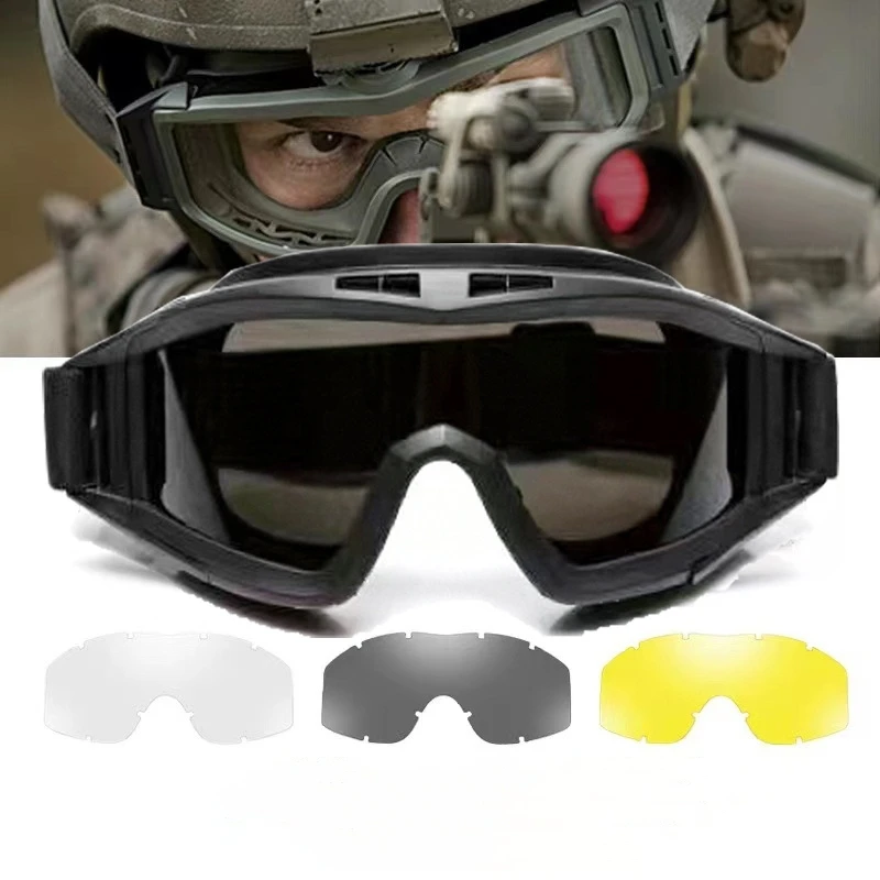 

Desert Locust Tactical Glasses Special Forces Military Fan Protective Goggles Motorcycle Goggles Cross-country Riding Ski Goggle