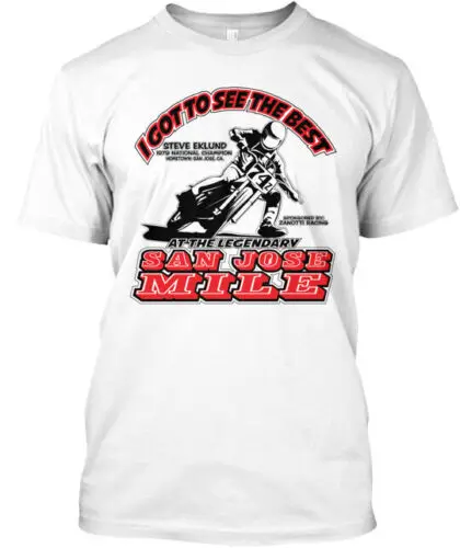 Футболка с принтом Сан-Хосе миль Tribute Стив Eklund американские размеры от S до 5XL