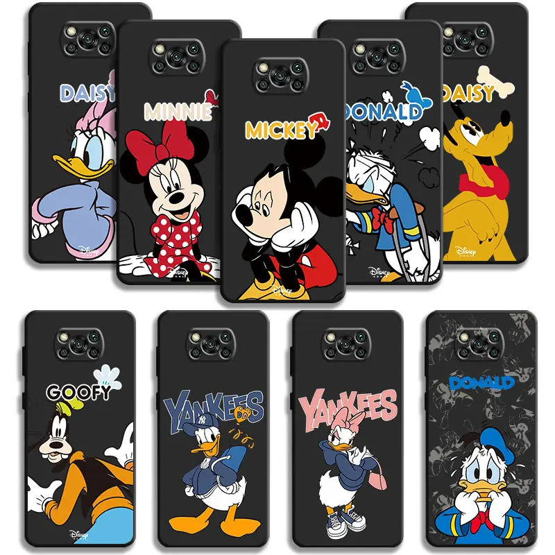 Чехол Disney с Микки и Минни Дональд Даком для Xiaomi Poco X3 NFC F5 Mi 11T Huawei P30 P40 Honor X8a X8 90 Pixel 7