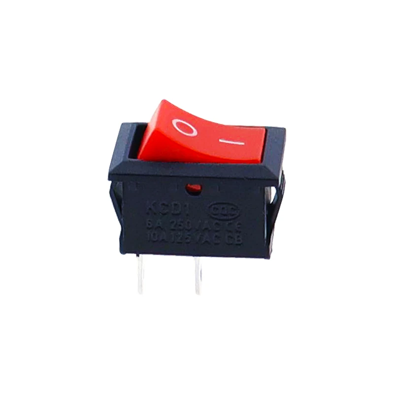 10 шт./лот KCD1 2-контактный 250 В 3 А лодочный переключатель 21*15 защелкивающийся SPST вкл/выкл клавишный позиционный переключатель