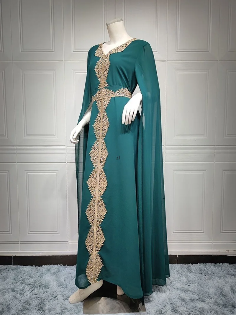 Ramadan Eid Mubarak Abaya Dubai Turkey Islam Muslim Long Evening Dress Abayas For Women Robe De Soiree Musulmane Femme Caftan