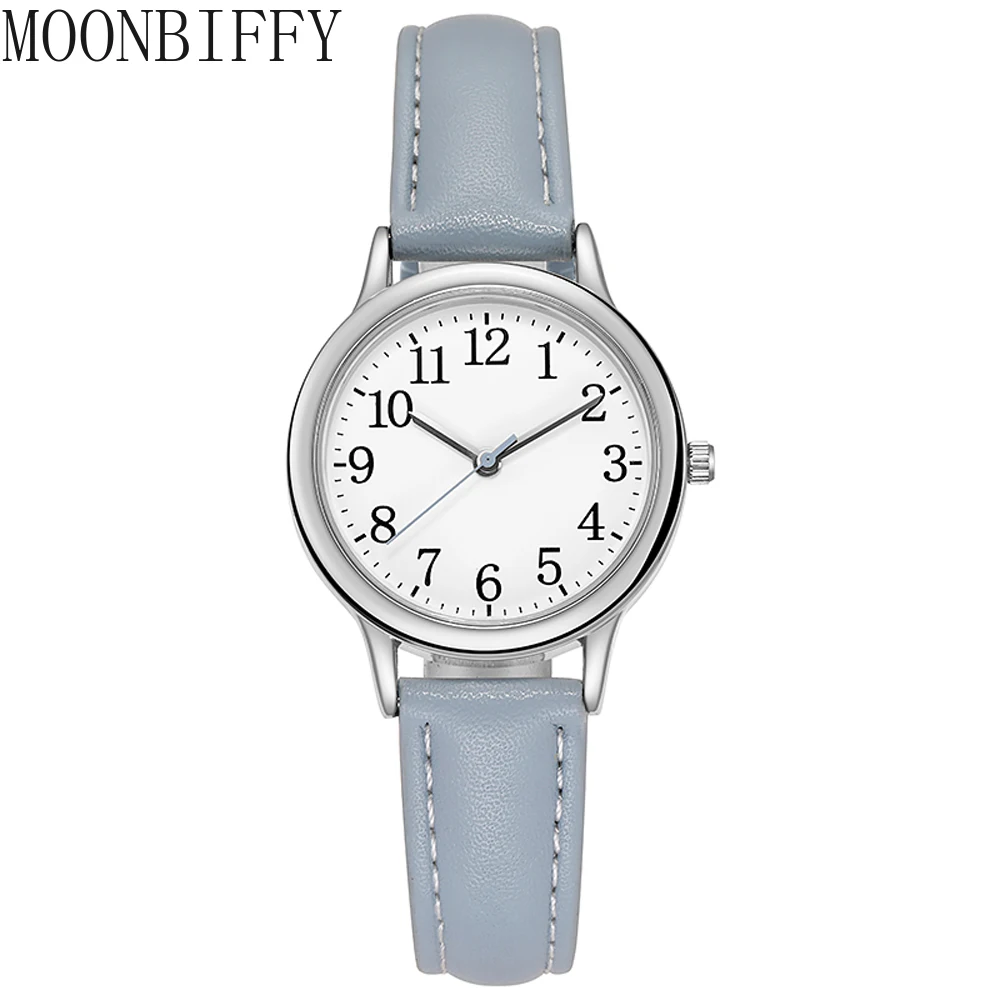 

Arabic Numerals Simple Dial PU Leather ladies dress luxury watches for women Japan Movement Women Quartz Watch