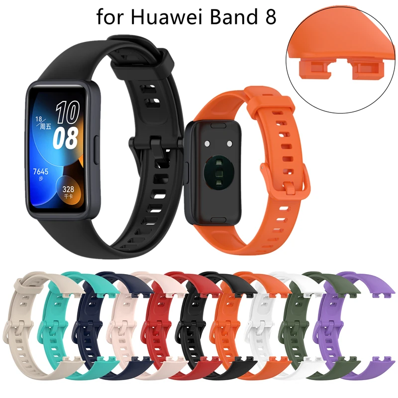 

Ремешок силиконовый для смарт-часов Huawei Band 8, сменный Браслет из мягкого ТПУ для Huawei Band 8, аксессуары