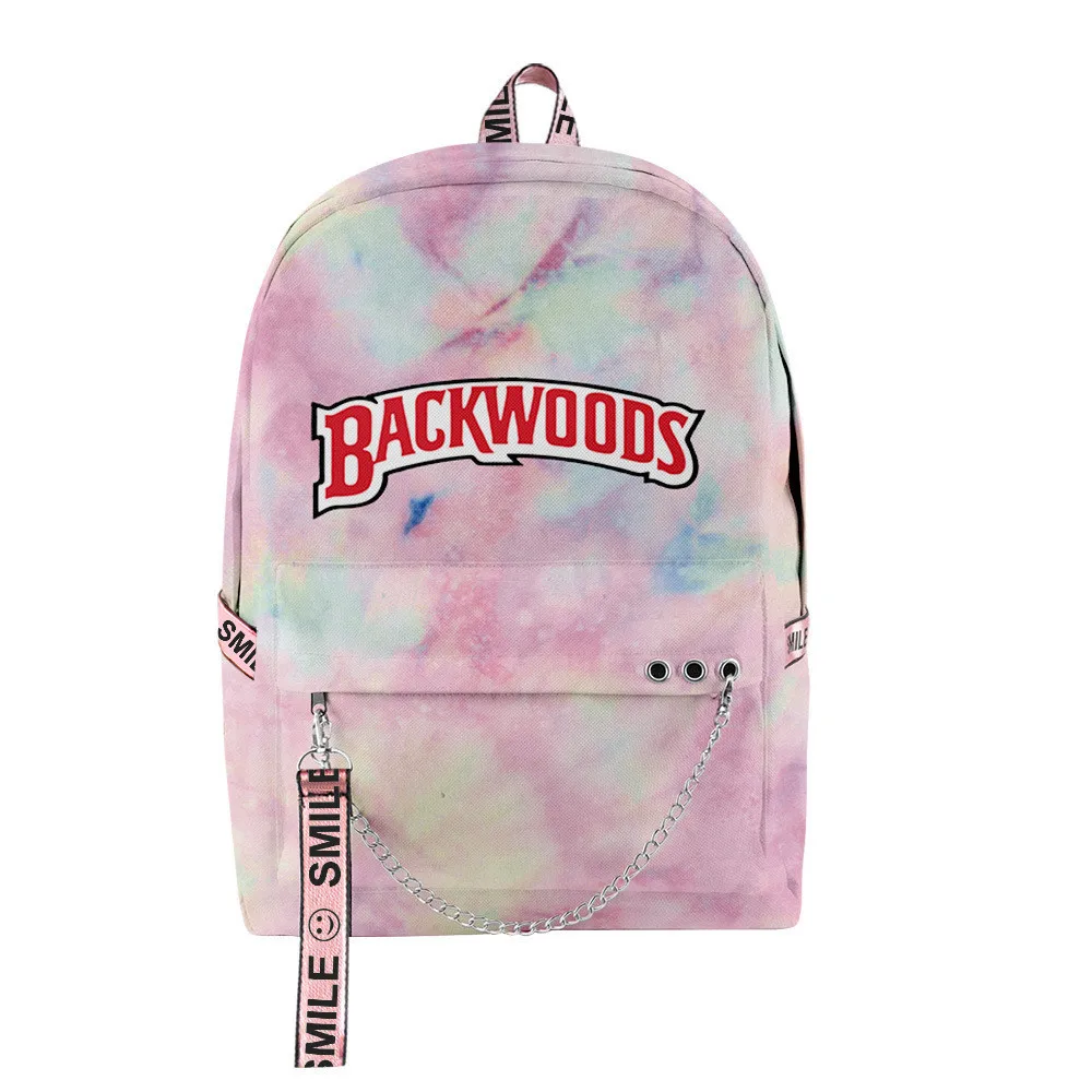 

Рюкзак для мальчиков и девочек, с поясом и принтом сигар