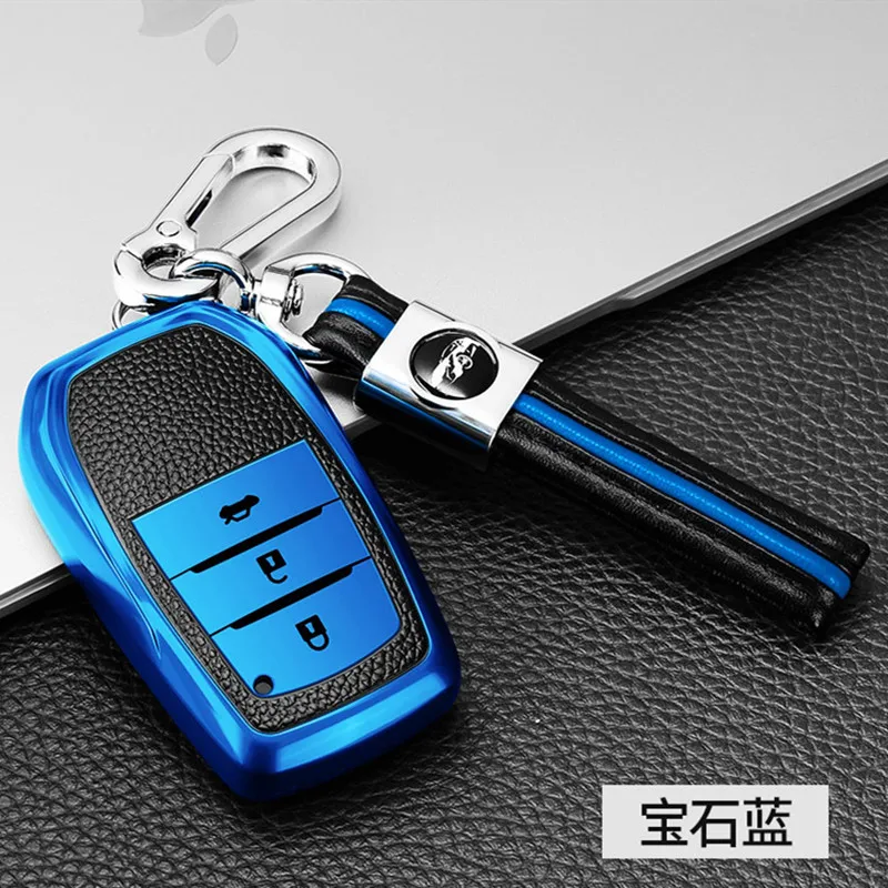 

Car Key Case For Toyota key cover for Chr Rav4 Auris Avensis Prius Aygo Camry Corolla Land Cruiser 200 Prado Crown car key fob