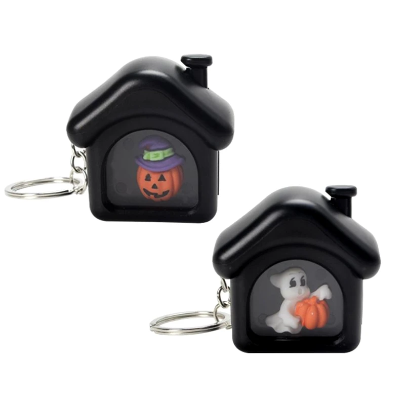 

Новинка 2022, искусственная Тыква с мультипликационным рисунком/призрак, мини-модель со светодиодсветильник щением и звуком