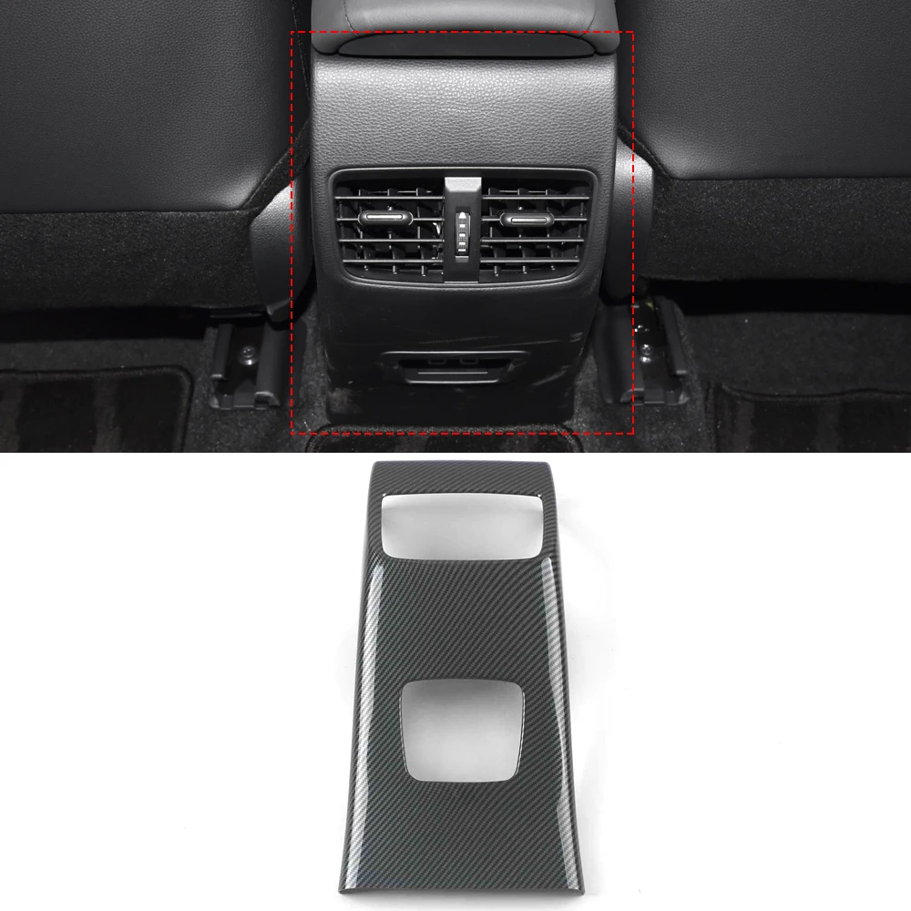 

Автомобильные аксессуары для 2020-2023 Toyota Corolla Cross XG10, задняя панель вентиляционного отверстия, отделка, наклейка, крышка, рамка, интерьер, углеродная наклейка