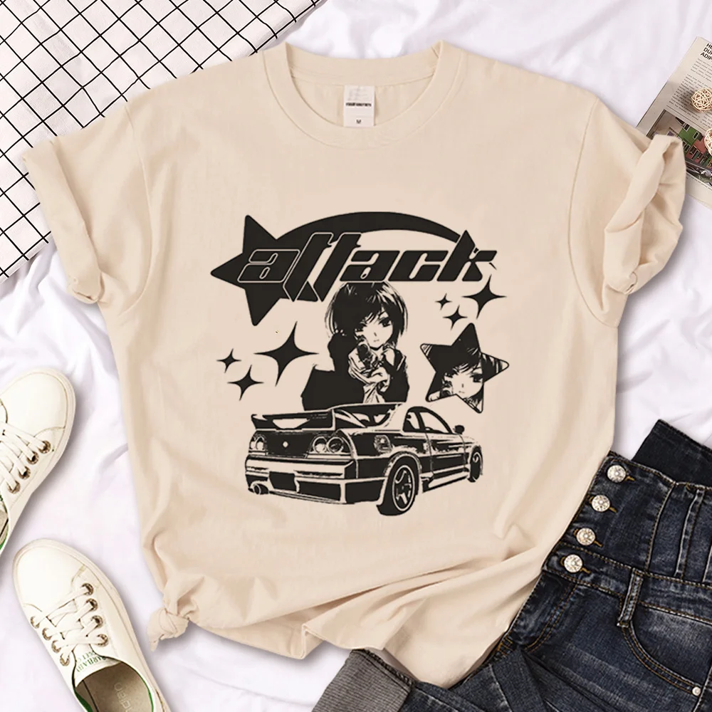 

Топ Y2k женский с рисунком аниме, японские футболки, женская уличная одежда Манга 2000s