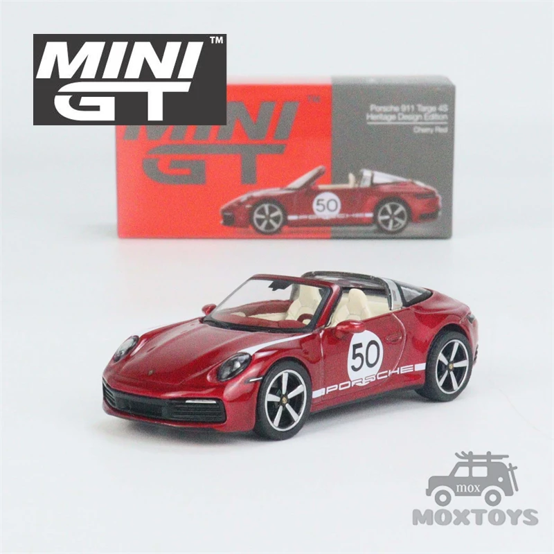 

MINI GT 1:64 911 Targe 4S Heritage Design Edition Cherry Red LHD Diecast Model Car