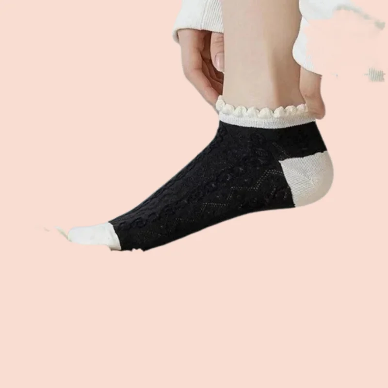 Носки женские короткие из дышащего хлопка 5 пар