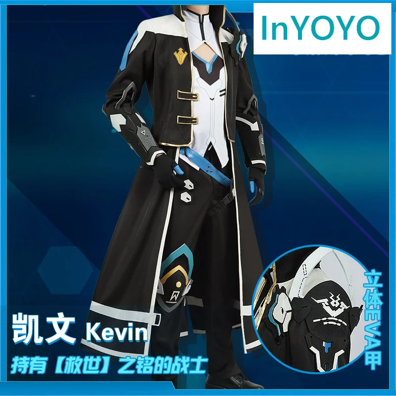 

Костюм для косплея InYOYO Honkai Impact 3rd Кевин каслана Костюм Игровой костюм красивая униформа наряд для Хэллоуина для мужчин на заказ