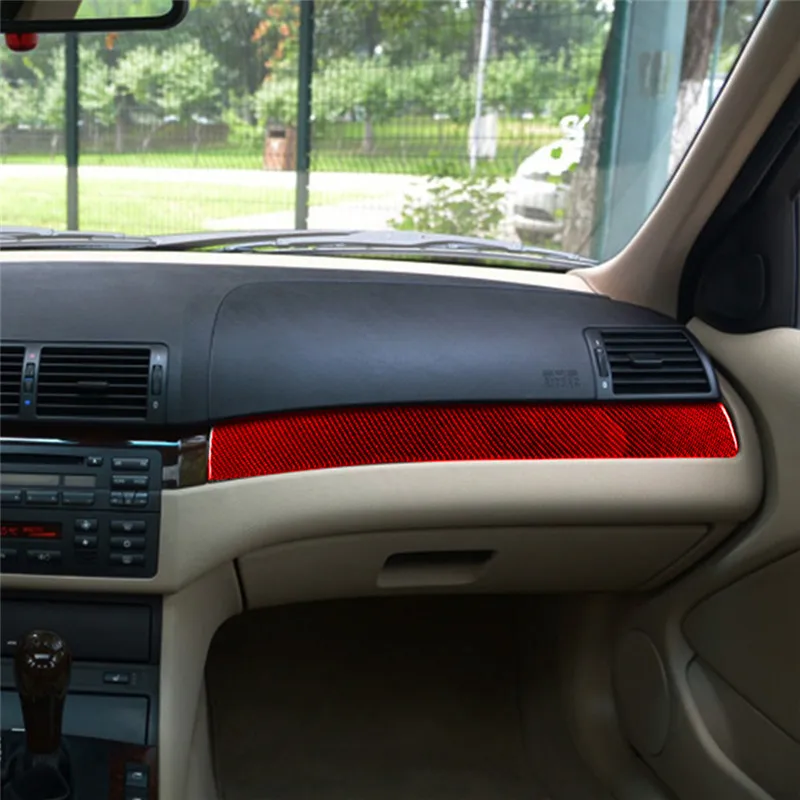 Наклейки на панель перчаточного ящика из углеродного волокна для BMW 3 серии E46 1998