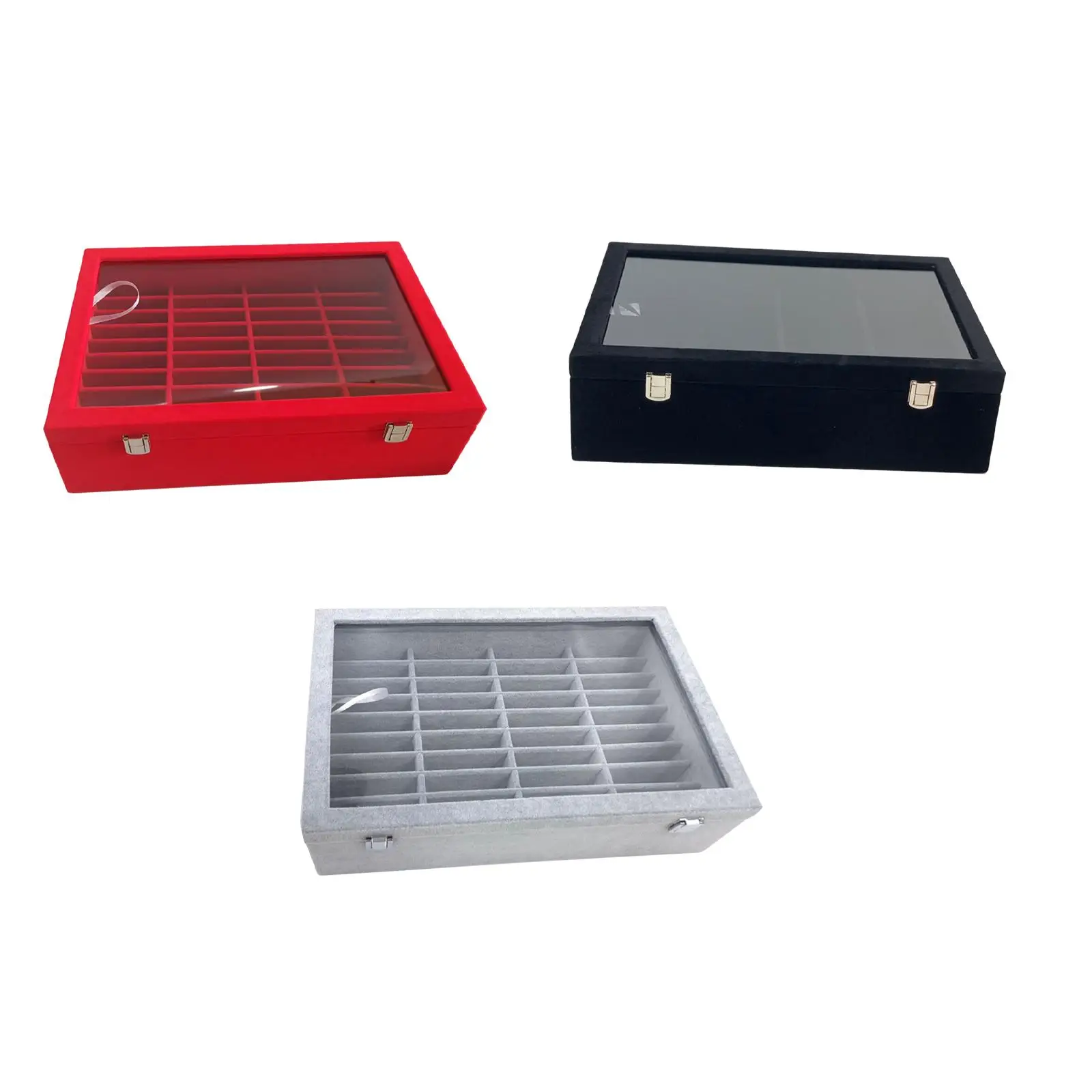 

40 Grids Jewelry Organizer Tray Scratchproof Waterproof Portable Bangle Case Dustproof Bracelet Storage Box for Showcase Shows