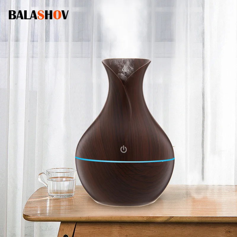 

Mini Humidifier USB Portable Wood Grain Colorful Humidifiers Noctilucent Aromatherapy Machine Air Purifier Diffuser Foy Car Home