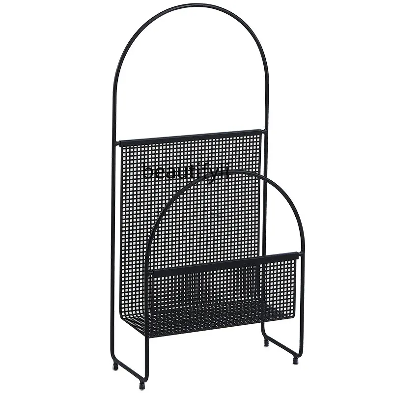 Подвесная книжная полка из кованого железа простая домашняя напольная стойка