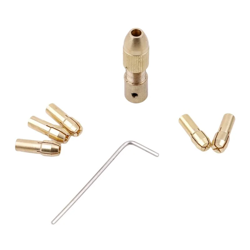 7 шт./компл. 0 5-3 мм стальные маленькие электрические сверла цанговый