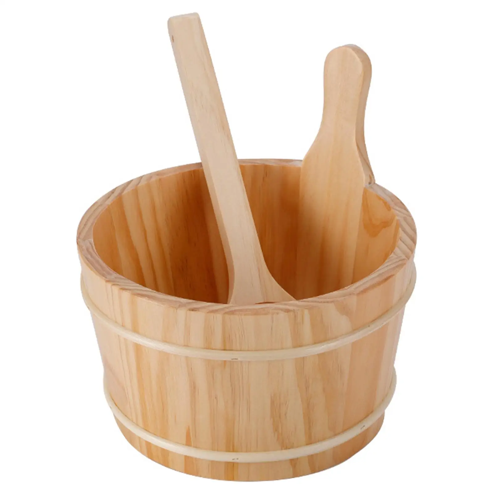 

Бездонная сауна баррель 4 литровый вкладыш включает в себя твердой древесины с ковшей для ванны