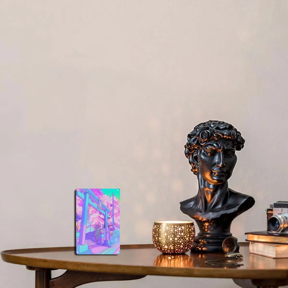 Металлические знаки индивидуальное украшение на стену аниме декор комнаты Inari