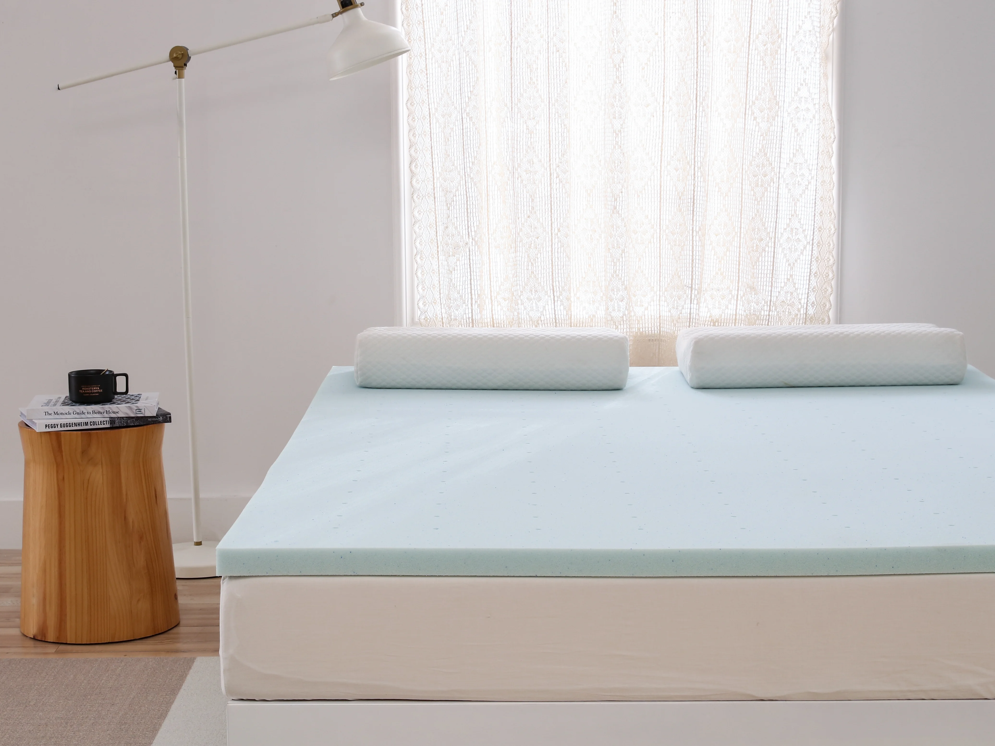 Гелевый матрас из пены с эффектом памяти 2 дюйма синий |