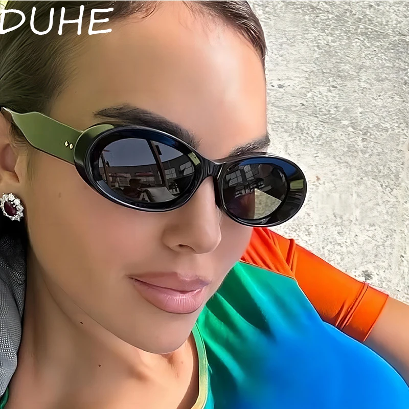 Ретро овальные солнцезащитные очки в маленькой оправе для женщин новые вождения