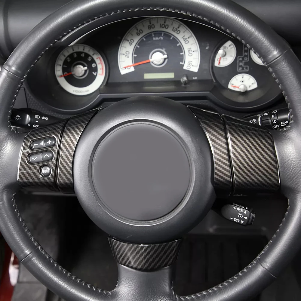 Для Toyota FJ Cruiser 2007 2021 отделка рулевого колеса из стильного углеродного волокна ABS