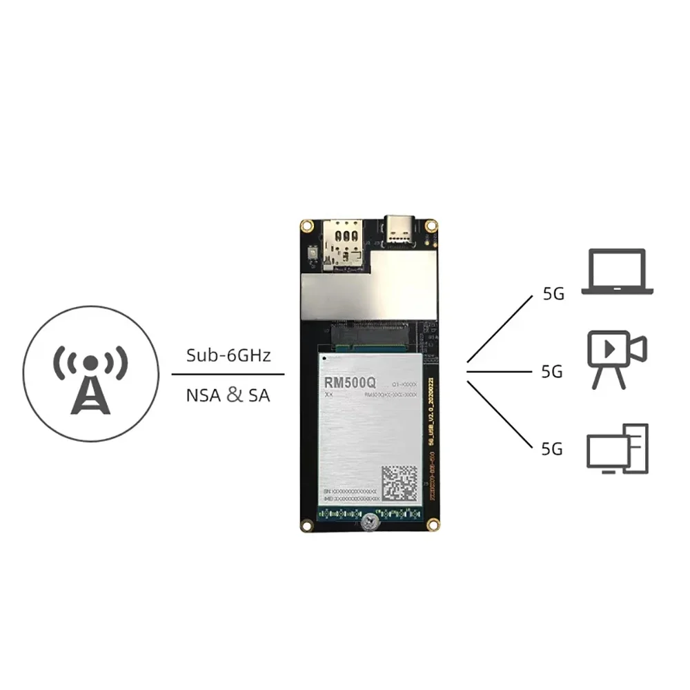 Фото Адаптерная плата VoltSIndustrial Type-c USB 3.0 4G 5G NGFF для модулей T99W175 FM350-GL RM520N-GL RM520N-EU RM530N-GL RM502Q-GL SIM8 №4
