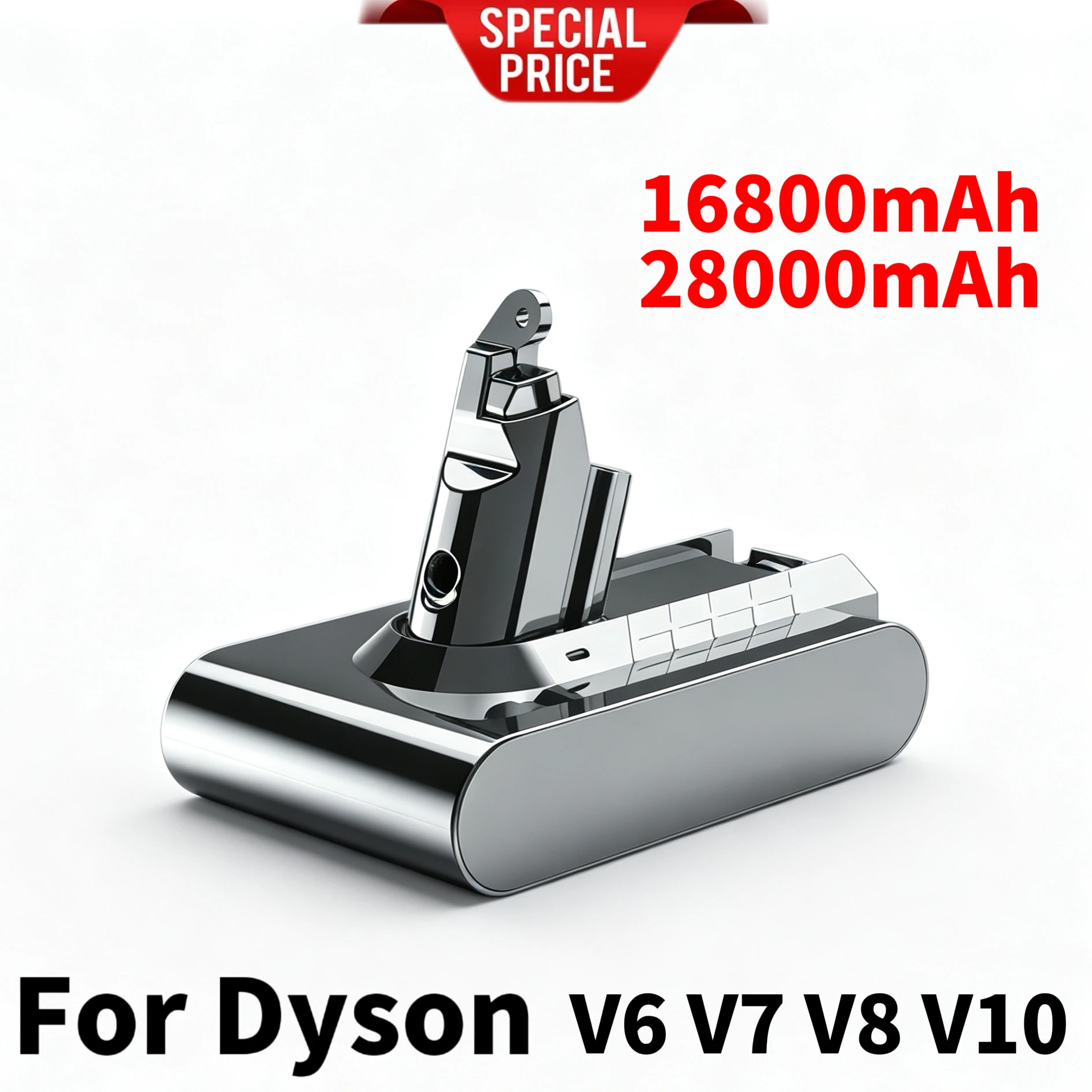 Фото Аккумулятор 21.6V 28000мАч для Dyson, замена для моделей DC62, DC59, DC58, SV03, SV04, SV09, V6 Animal, Motorhead, V6 Slim, V6 Absolute №1