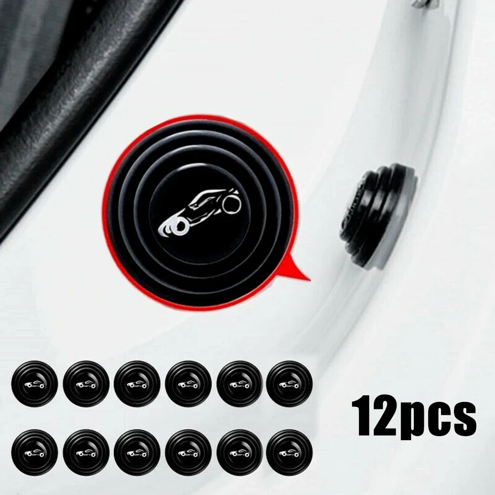 

12PCS Car Shock Stickers Door Anti-Collision Pad Sound Insulation And Shock-Absorbing Gasket For Exterior Stickers Accessories