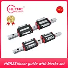 HGR25 квадратная линейная направляющая 2 шт. + 4 шт. HGW25CC HGH25CA Flang направляющая для гравировки фрезерного станка с ЧПУ