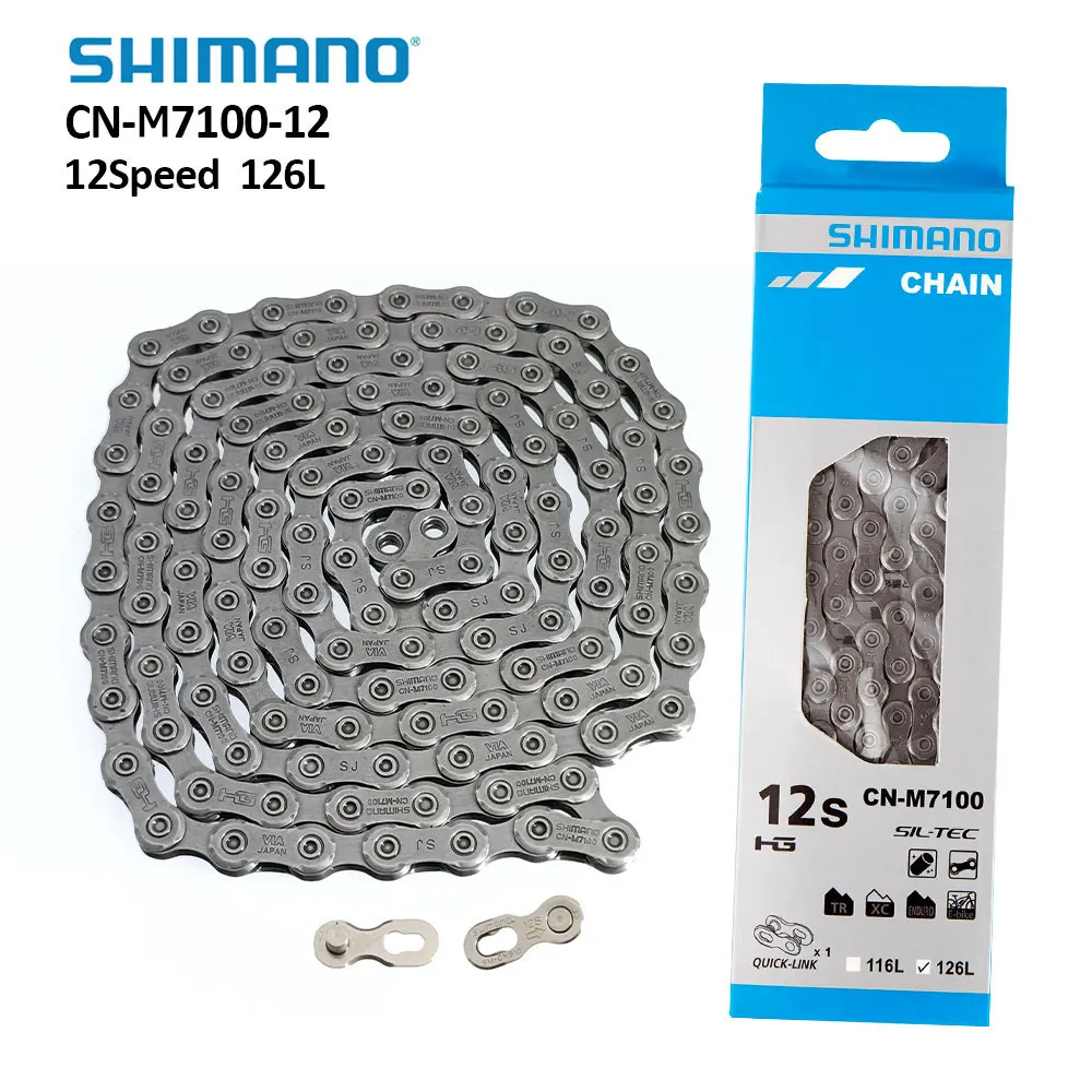 

Велосипедная цепь Shimano SLX DEORE XT CN-M7100, 12 Скоростей, горная велосипедная цепь 12 в 126, звено горного велосипеда/задняя звезда с быстроразъемными деталями