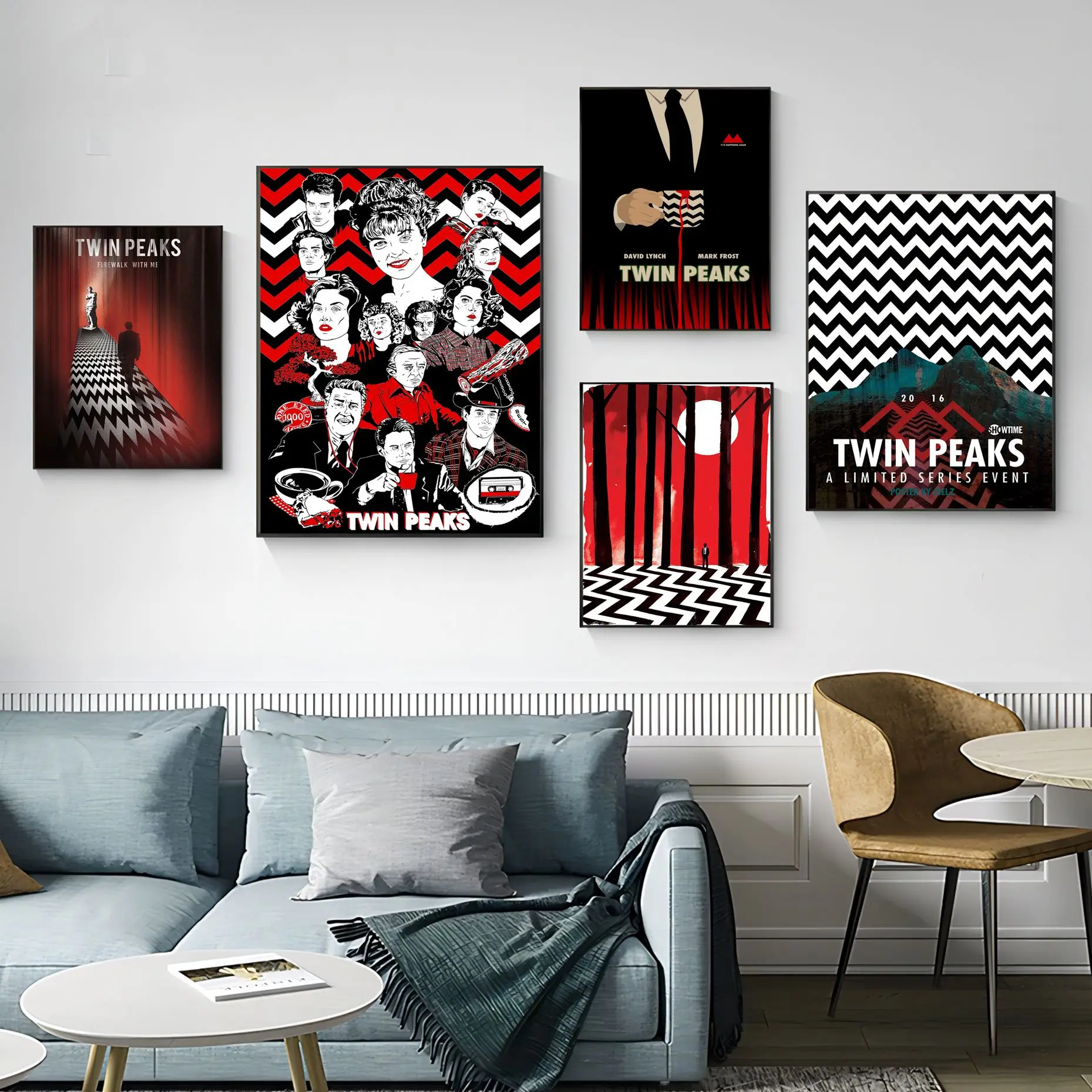 

T-TWIN-PEAKS Classic Anime Poster Whitepaper Prints Posters Artwork Wall Decor