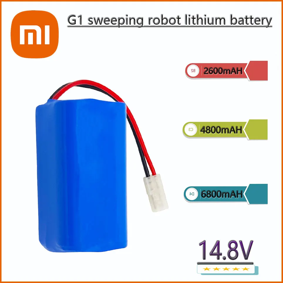 

Xiaomi G1 sweeping robot lithium battery 18650 14.8V 2600mAH 4800mAh 6800mAh