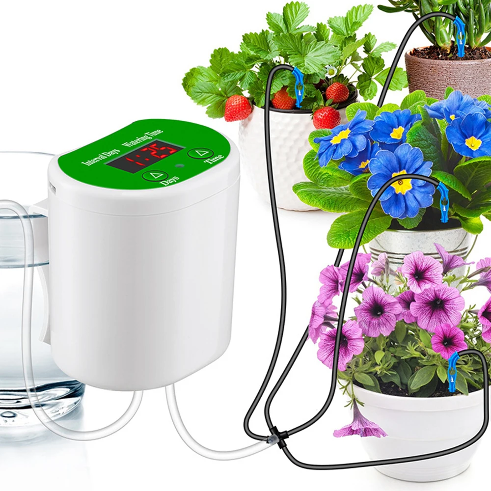 

Garden Drip Irrigation Device Pump Controller Timer System Solar Energy Intelligent Automatic Watering Device for Plants