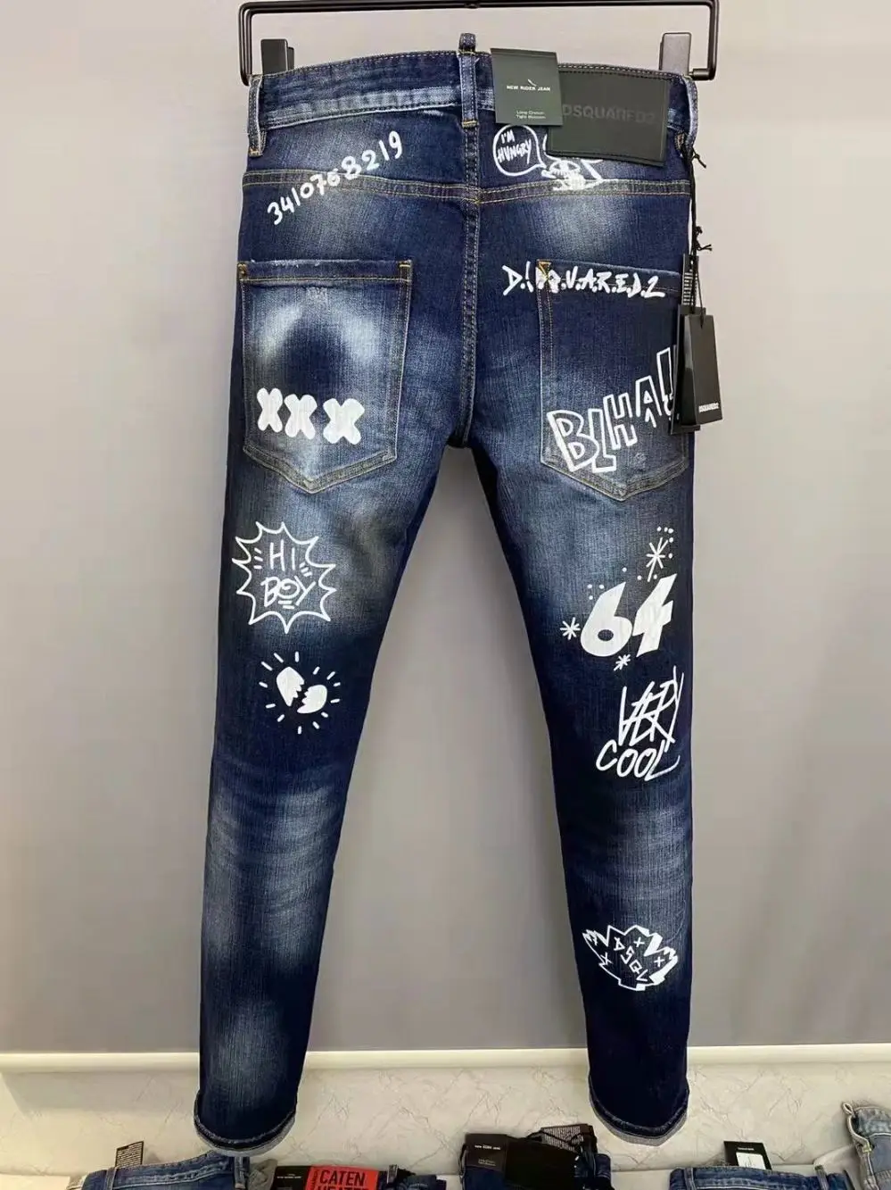 Новинка 2022 мужские Модные потертые изношенные рваные и окрашенные локомотивные