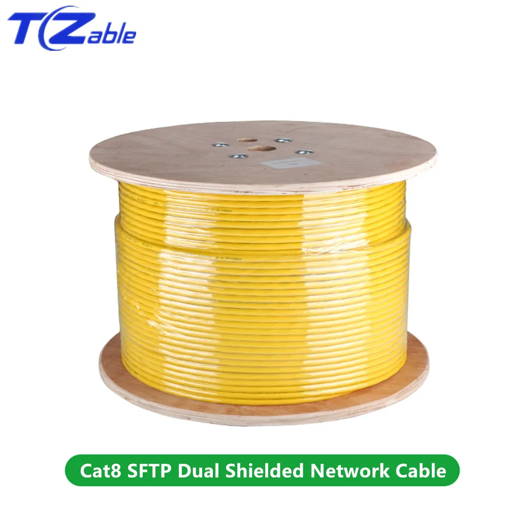 

Ethernet Cable Cat 8 RJ 45 Connector SFTP 40Gbps 2000MHz Dual Shielded Computer Networking lan Line CAT8 internet Cable 15 m 2m