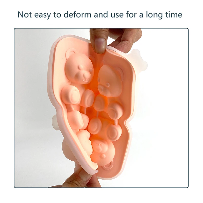 Силиконовая сетка форма для льда с красным медведем самодельная молока чая кофе