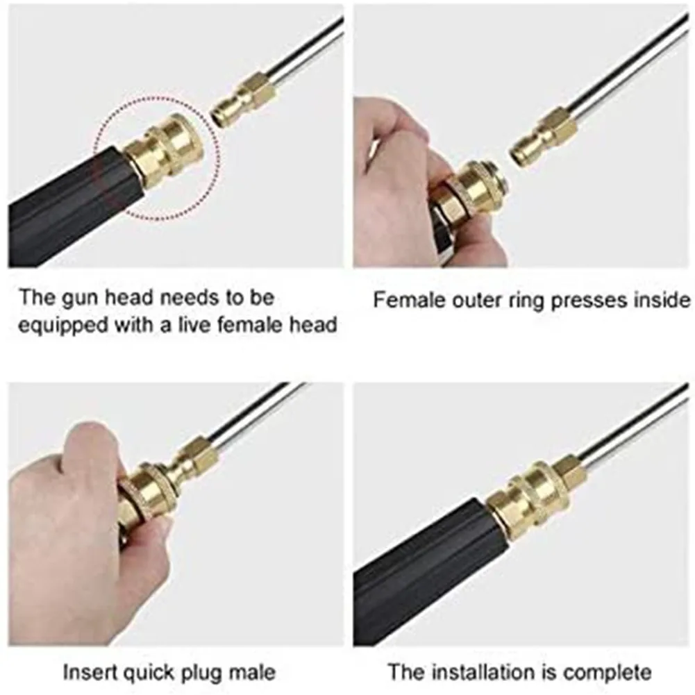 

Accessories Nozzle Car Washer Delicate Exquisite Hot Sale Practical Useful Angled Lance Extension High Pressure