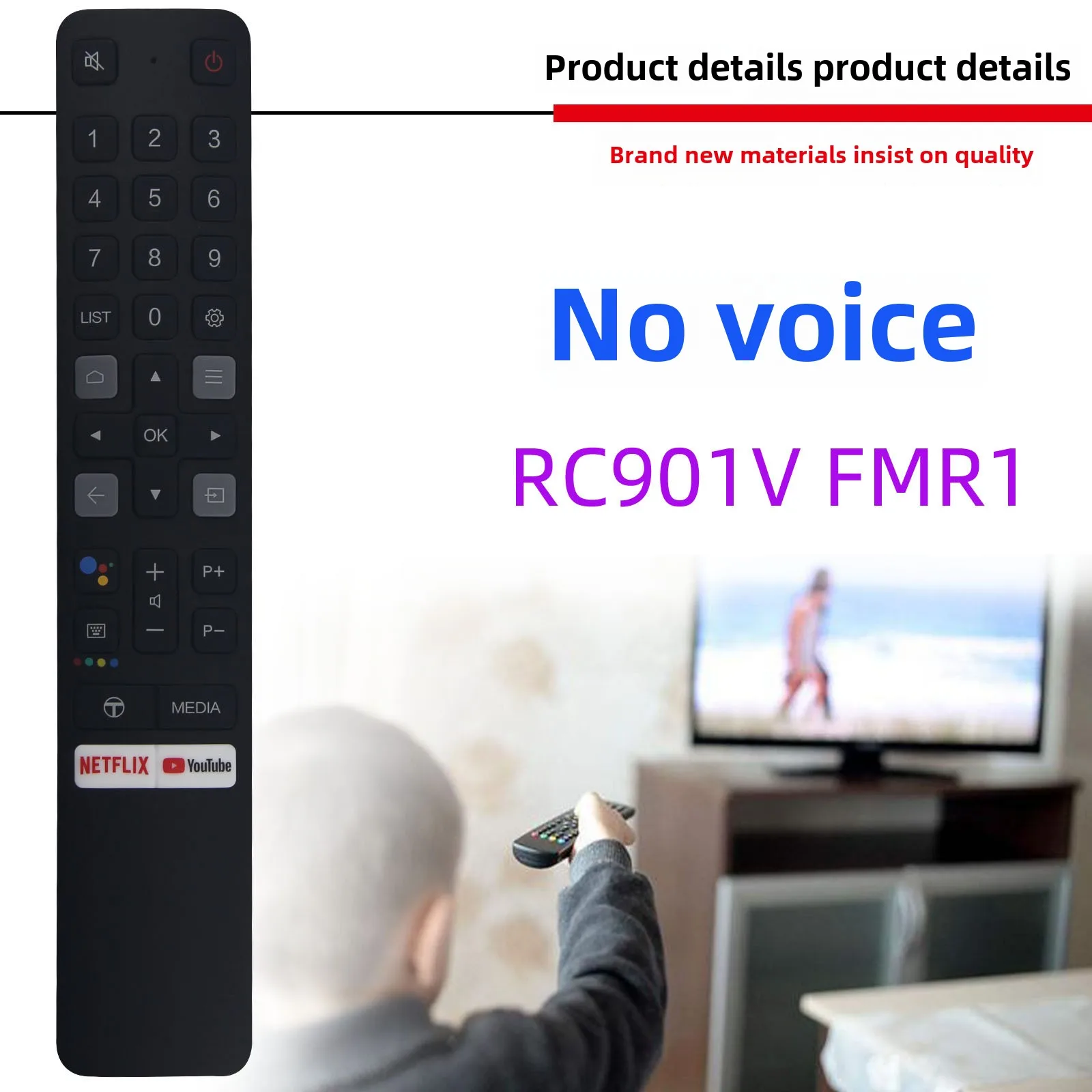 Новый пульт дистанционного управления RC901V для TCL замененный Smart TV FMR1 FMR5 FMR7 FMRD без