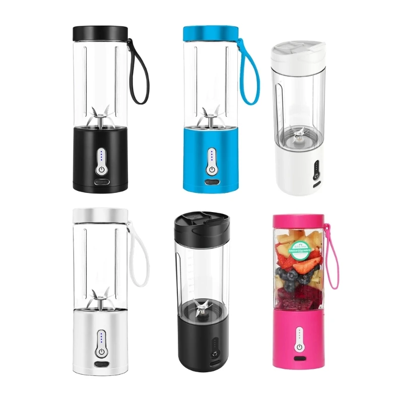 

One-handed Drinking Juicer Cup Portable Blender for Travel Camping