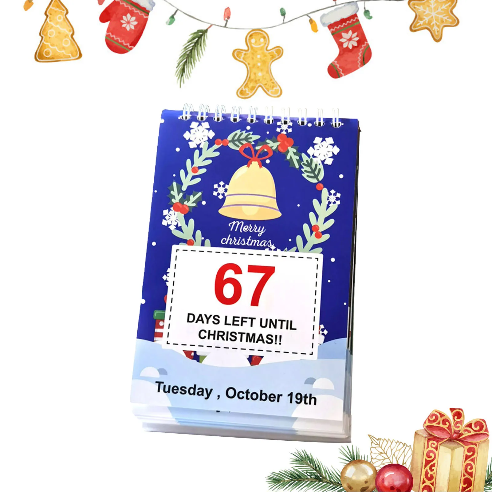 

2022 Christmas Countdown Calendars 100 Days Christmas Countdown Advent Calendar 2022 Page Flip Calendar Desktop Calendars With