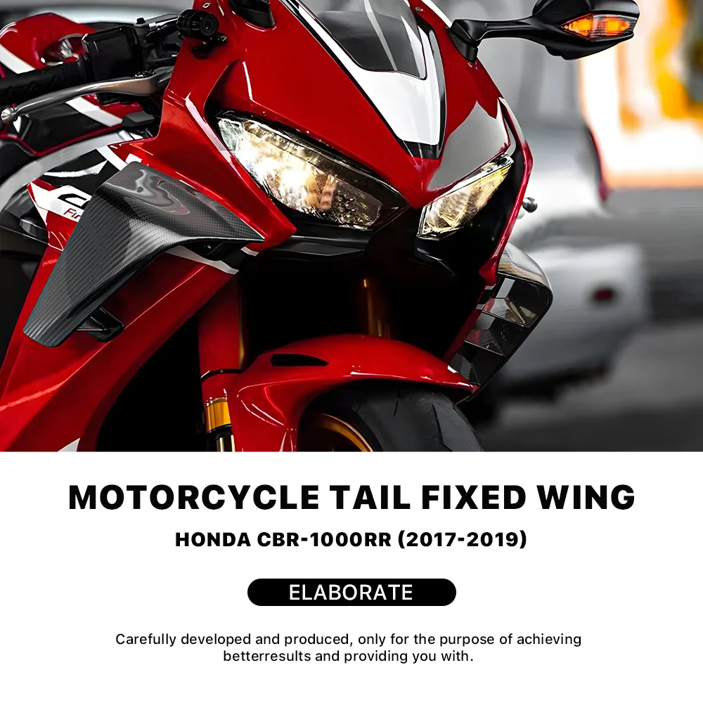 100% углеродное волокно фиксированный ветер для Honda CBR1000RR 2017-2019 детали обтекателя