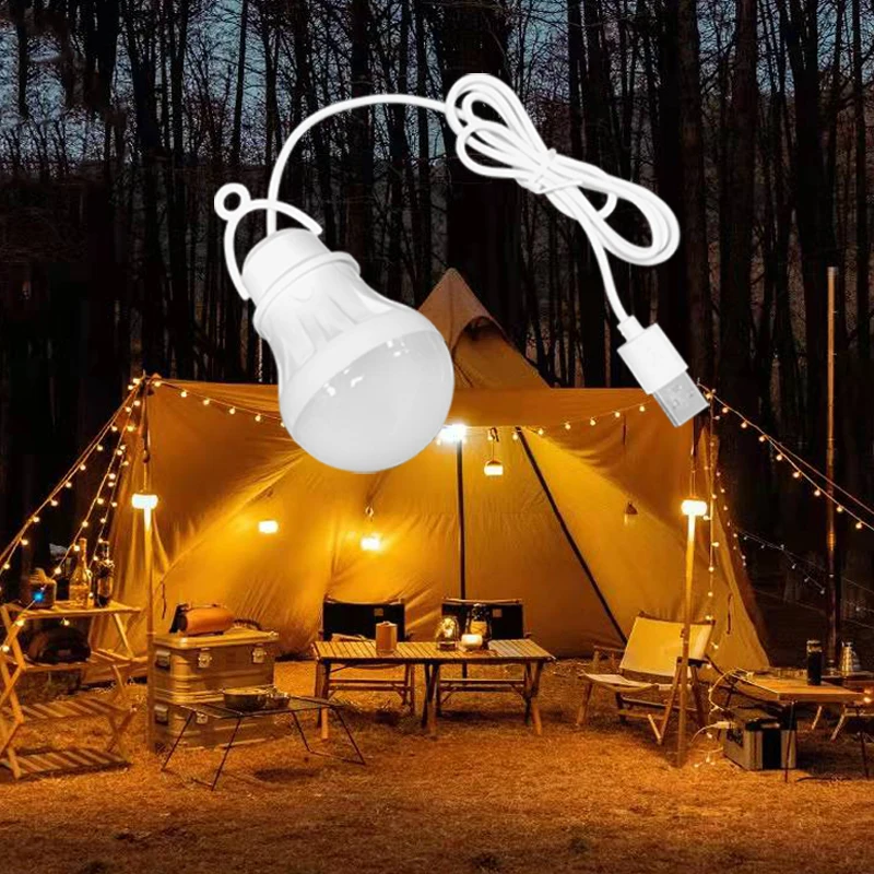 

USB Light Bulb Mobile Power Light Bulb Charging Treasure Computer Available Outdoor Light Bulb Low Voltage Led Bulb.