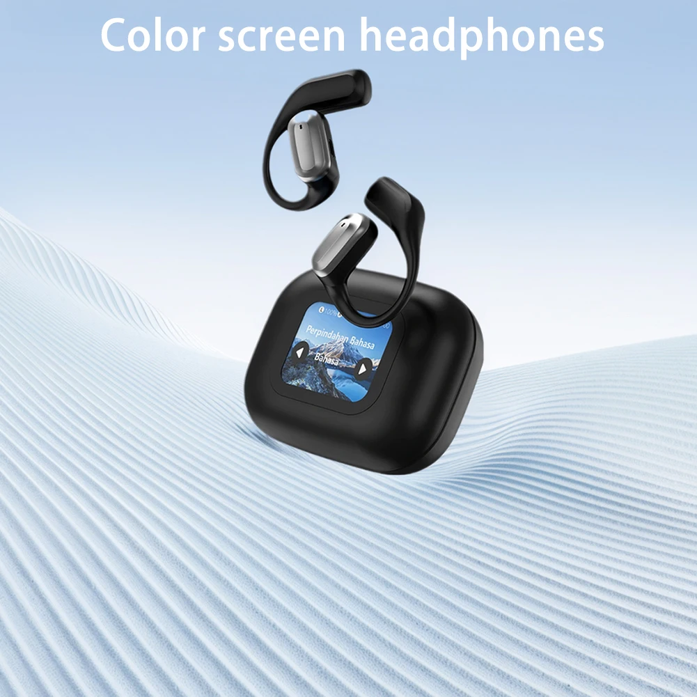 OWS Bluetooth наушники с экраном
