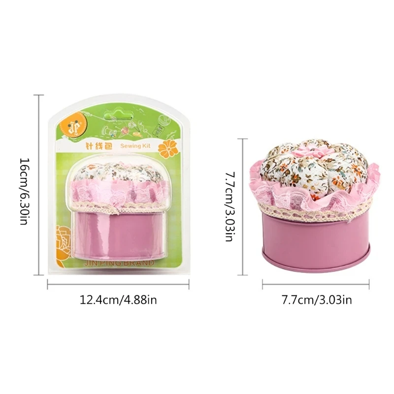 Ручной текстильный ящик для инструментов вышивания и шитья с отделениями