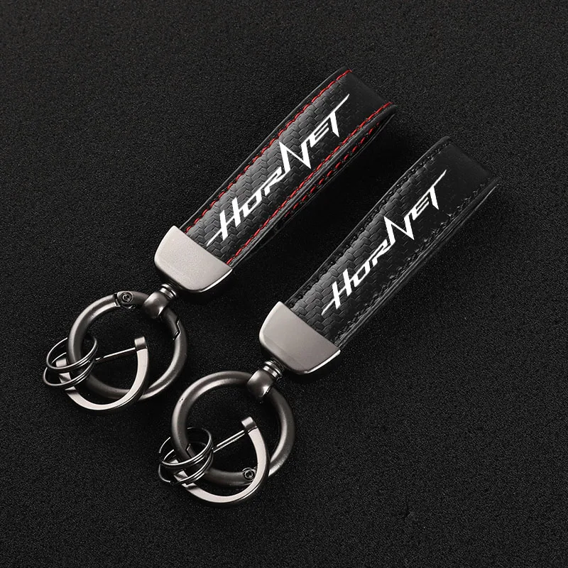 

Leather Motorcycle keychain Horseshoe Buckle Jewelry for HONDA CB600F CB600 CB599 CB900F Hornet 250 600 900 CB500F CB919