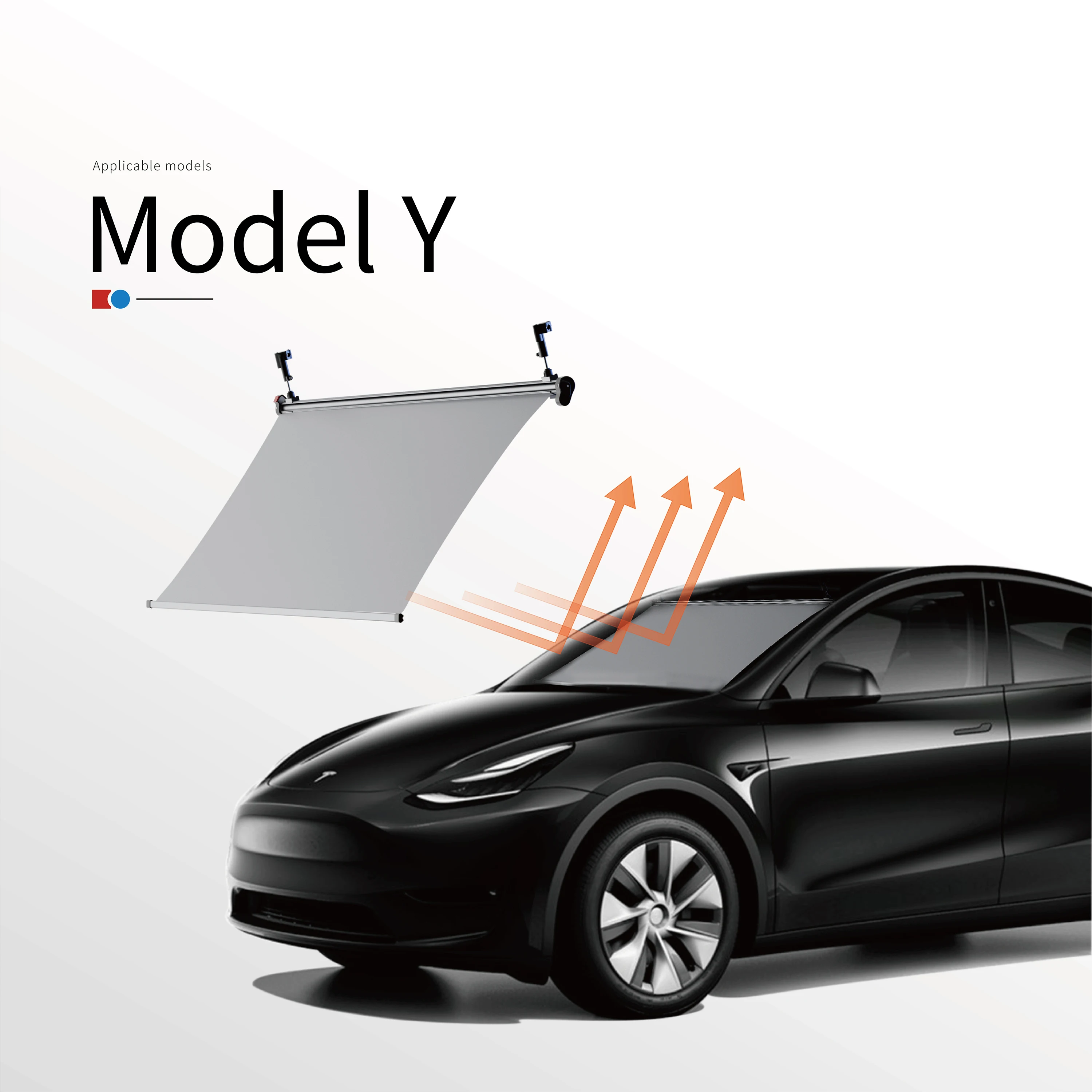 

Car Windshield Sun Shade Covers Visors Front Window Sunscreen Protector Parasol Coche For Tesla Model 3 Y Sunshade Accessories