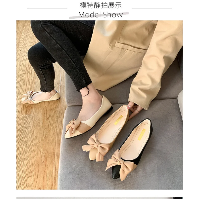 Women's Flat Heels Casual Leather Shoes 2023 New Office Worker Designer Solid Color Daily Versatile Comfortable Fashion Shoes